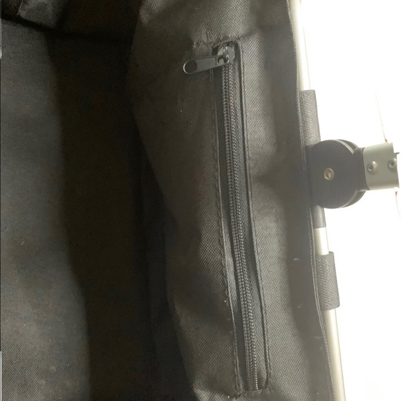 Expandable Foldable Basket Black Carry-On Handles Large Tote Zipper Pocket - Picture 7 of 7